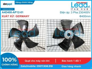 Quạt hút EBMPAPST S4D400, 230-400VAC, 400mm  