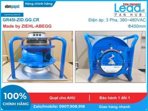 Quạt ly tâm EBMPAPST K3G450-PB24-01/F01, 400V, 450mm  