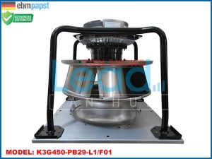 Quạt ly tâm EC EBMPAPST K3G450-PA31-03/G02, 3 Pha, 380~480VAC, 1600Pa, 14310m³/h  
