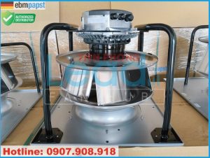 Quạt ly tâm EC ZIEHL-ABEGG GR45I-ZID.GG.CR, 3 Pha, 380~480VAC, 450mm  
