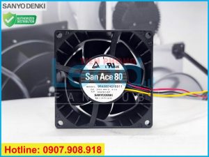 Quạt hút DELTA AFB0824EHE, 24VDC, 80x80x38mm  
